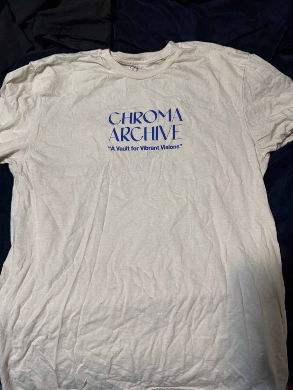 Fashion Nova Chroma Archive Graphic Tee - White/Blue